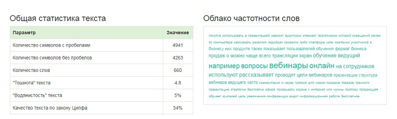 Как сделать семантический анализ текста