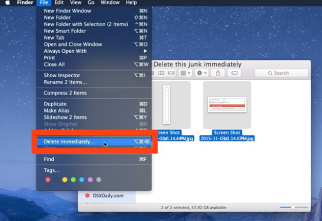 Delete Files and Folders on Mac