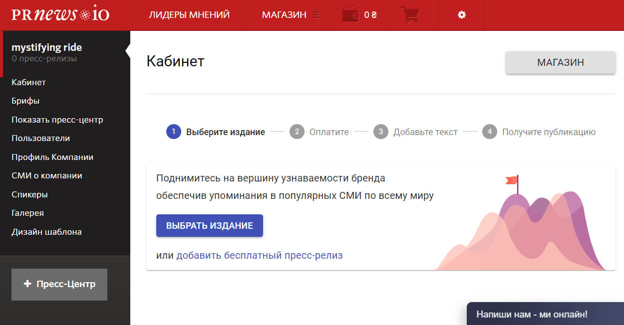 Как использовать сервис PRNEWS.IO
