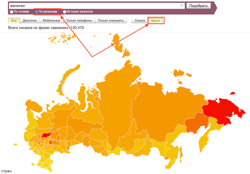 Как сделать анализ спроса на продукцию в интернете