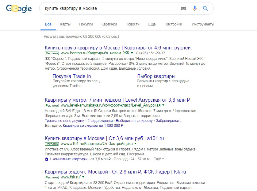 Качество объявления в Google Ads