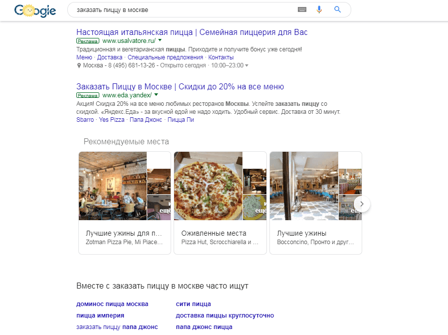 Конкуренция в Гугле