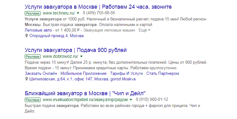 Все виды расширений Google AdWords
