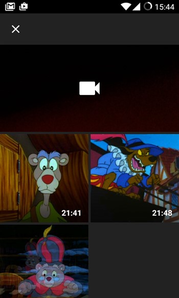 Выбираем видео