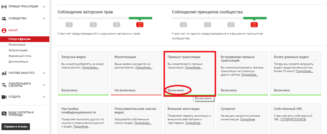 Как настроить стрим