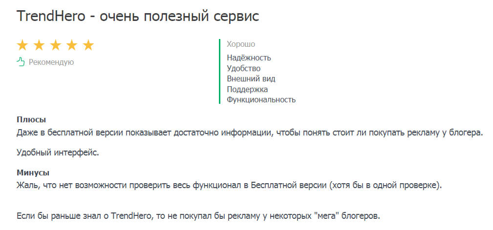 trendHERO отзывы