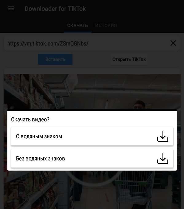 Как скачать видео из Тик-Ток без водяного знака