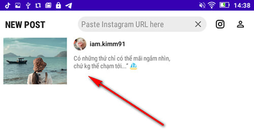 Описание поста в Инстаграм