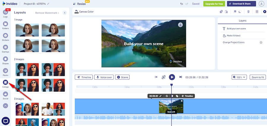 Онлайн сервис для видеомонтажа