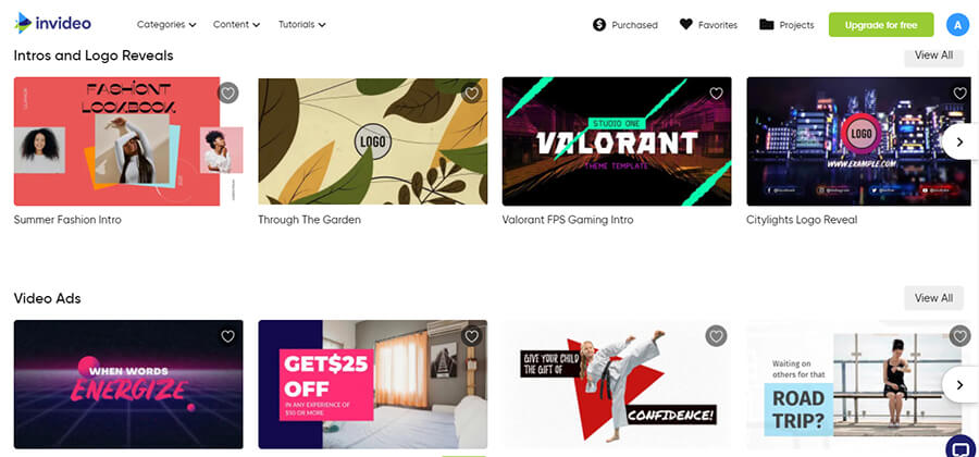 Шаблоны для монтажа видео