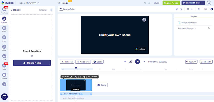 Онлайн сервис для создания видео
