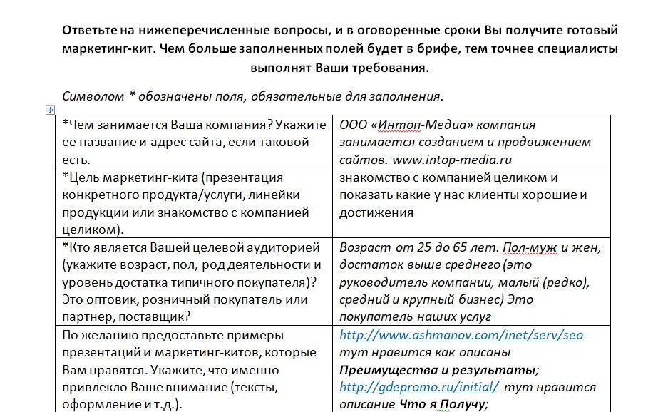 Презентация компании