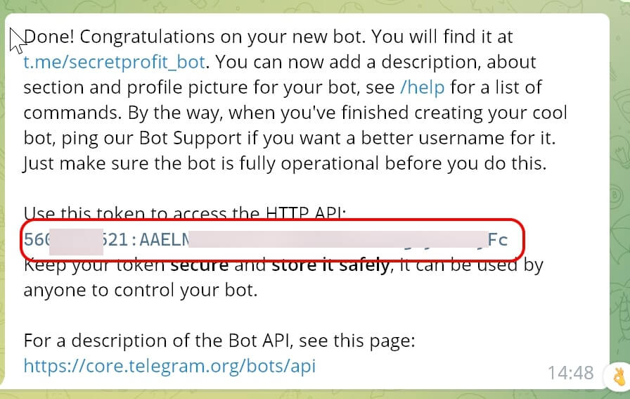 Токен бота