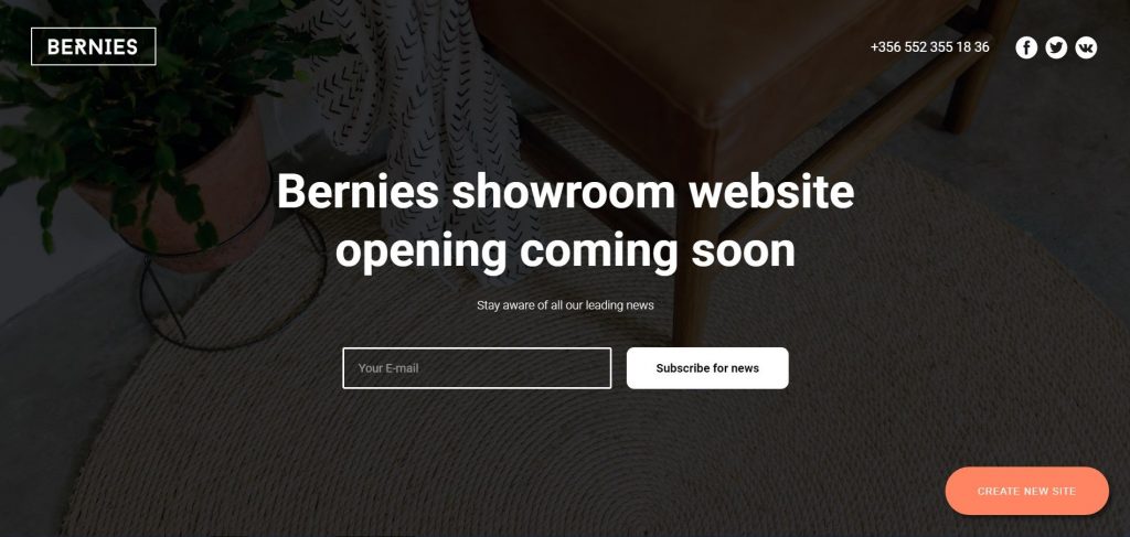 Одноэкранный лендинг