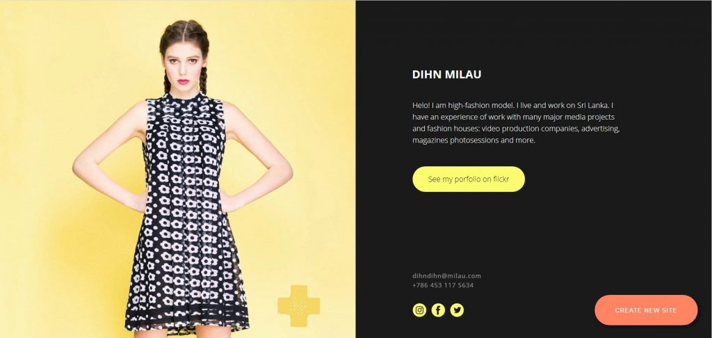 Одноэкранный лендинг