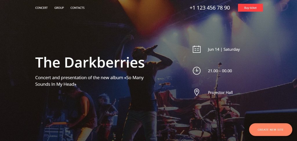 Одноэкранный лендинг