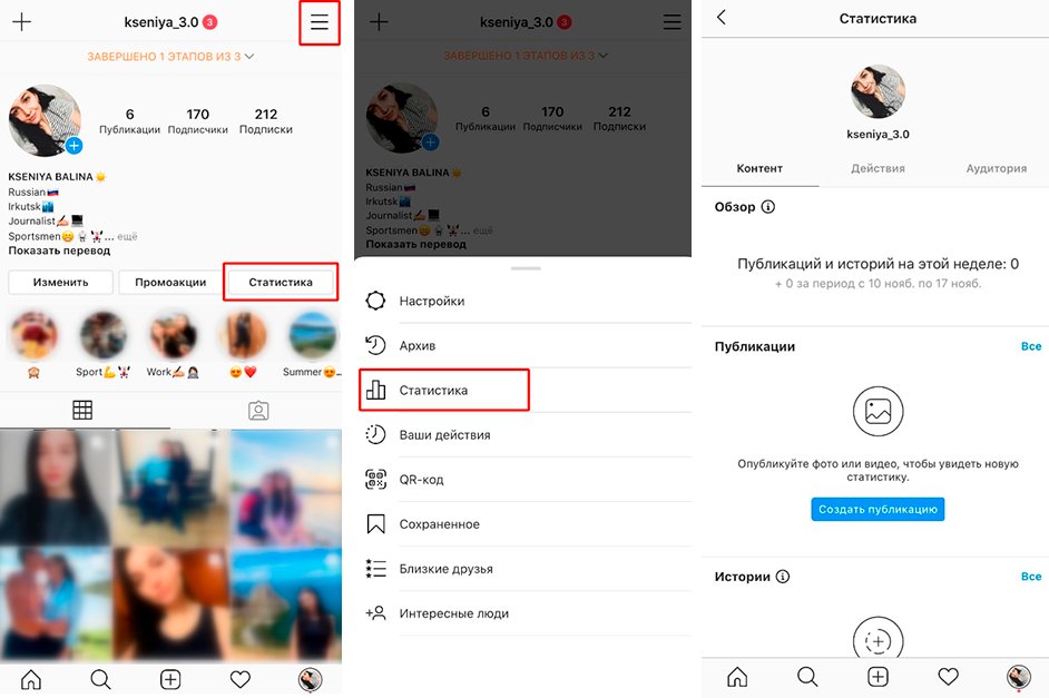 Анализ аккаунта Instagram