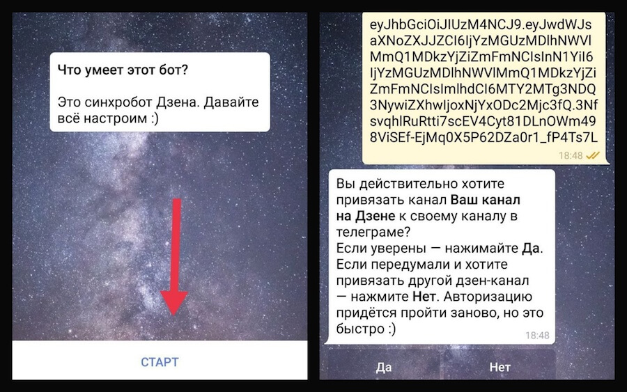 Автопостинг в Дзен из ТГ