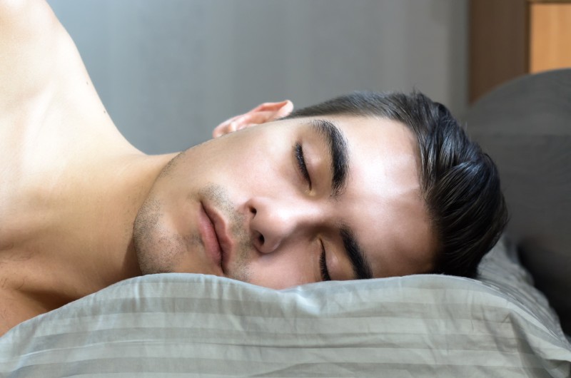 man sleep