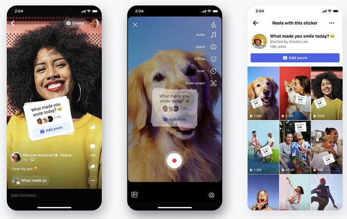 стикер «Ваш ответ» в Reels