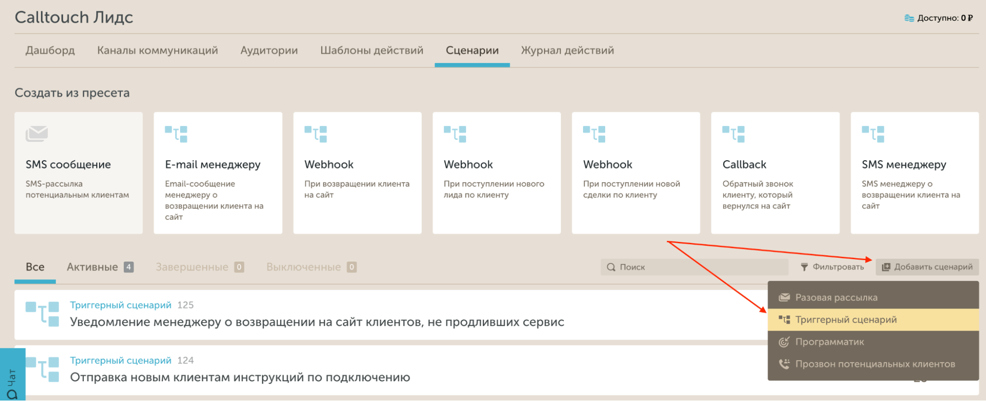 Триггерные сценарии для увеличения продаж