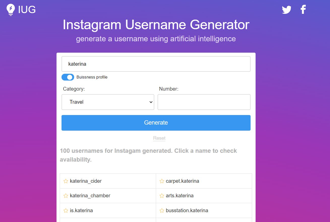 как выглядит генератор никнеймов в иг