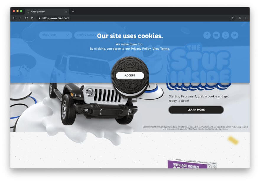 Запрос на сбор куки-данных