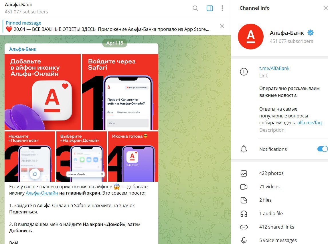 Пример гайдов и инструкций в telegram-канале