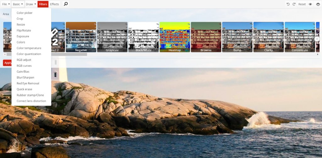 Незамысловатый дизайн Photo Editor