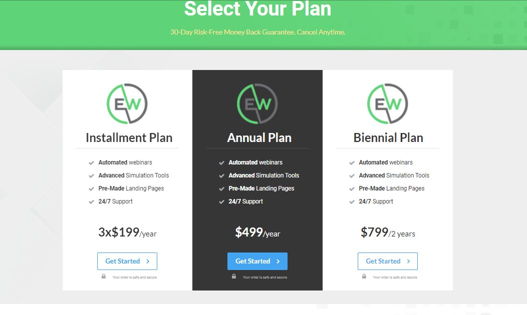 EverWebinar pricing