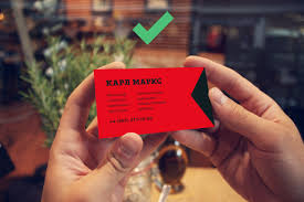 Правильное оформление визиток