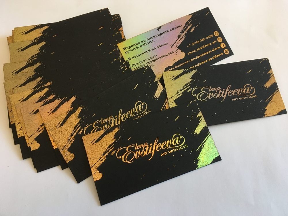 Правильное оформление визиток