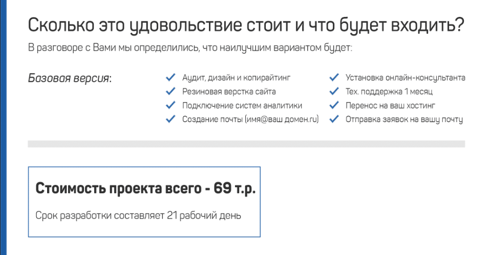 Упаковка бизнеса