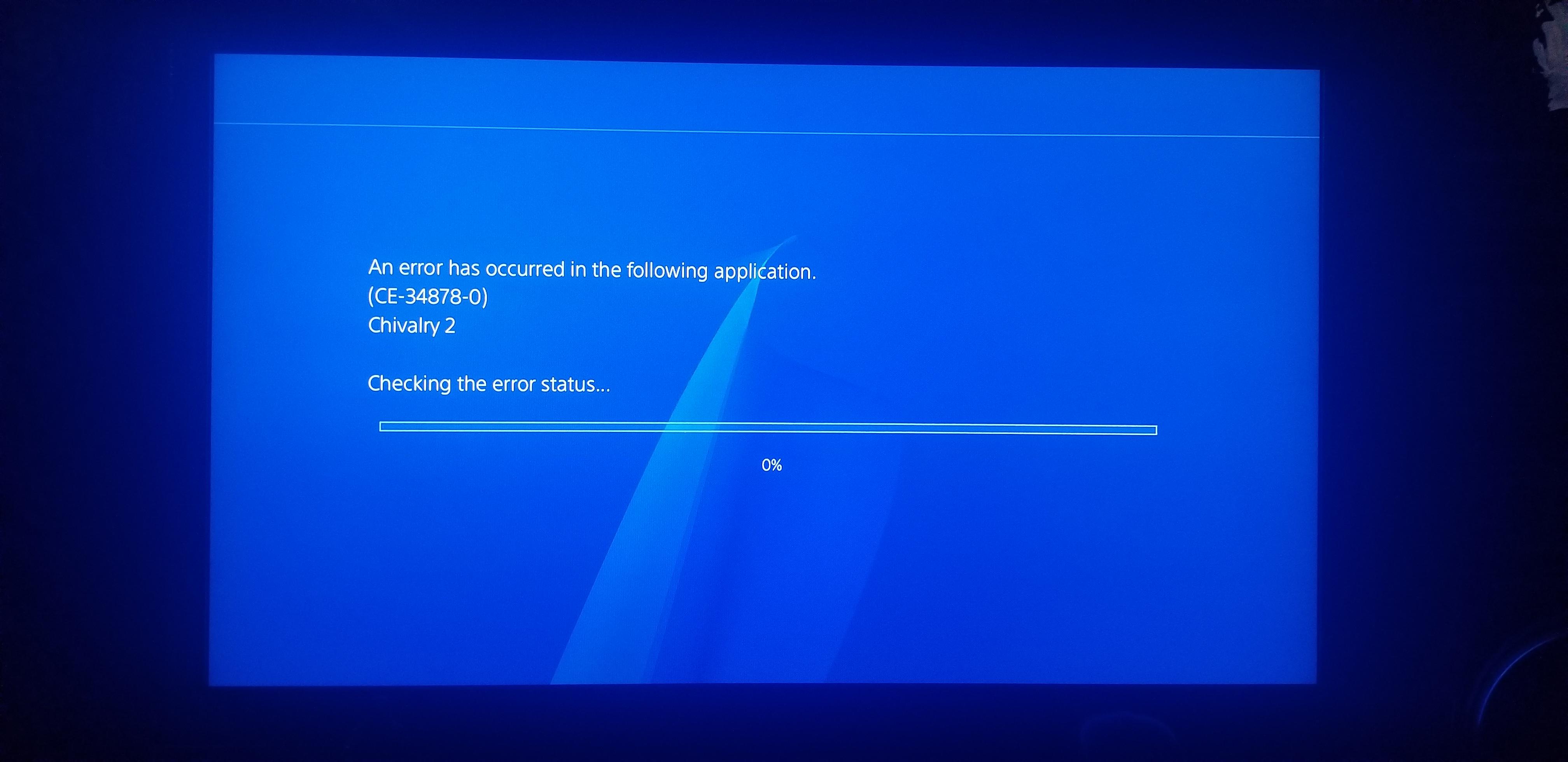 How to Fix PS4 Error CE-34878-0