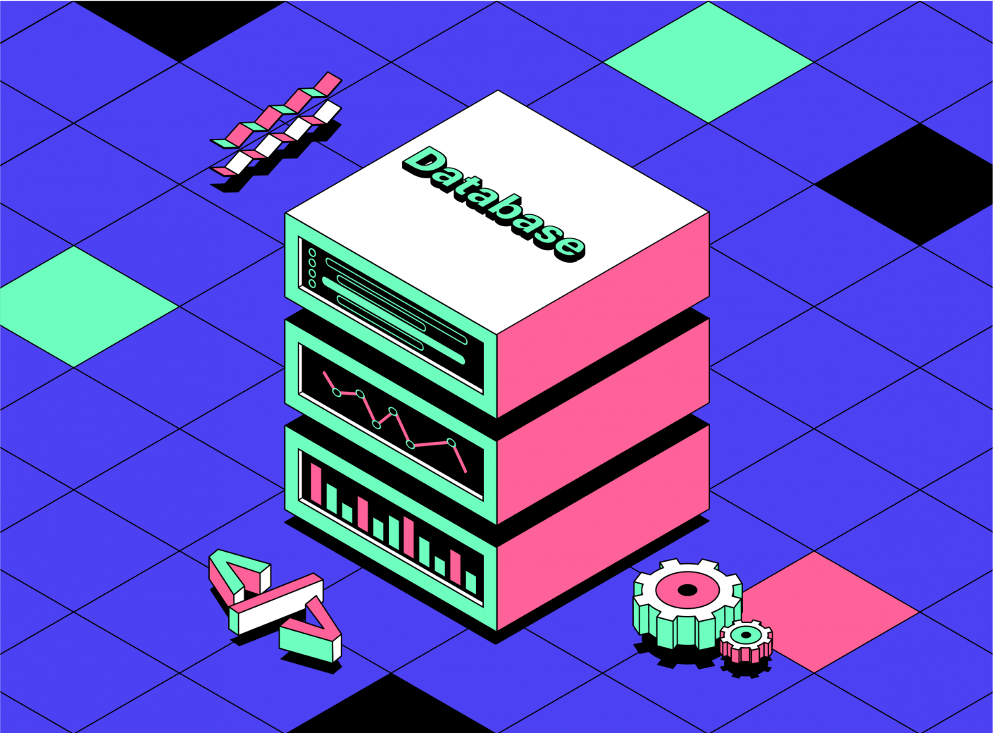 Изображение современного искусства с графическими элементами для SEO.