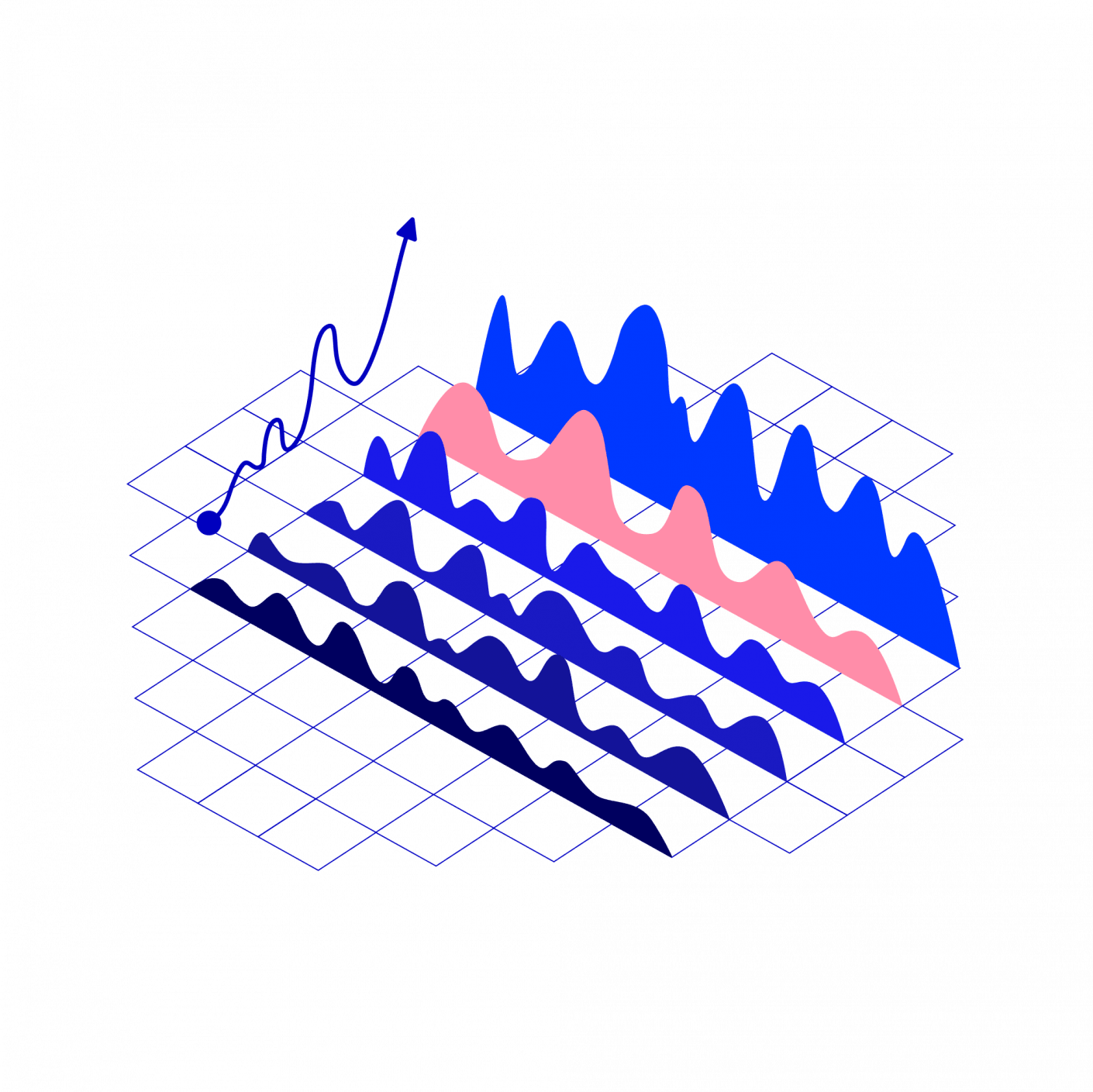 Изображение художественной графики с элементами электроники и аппаратного обеспечения.
