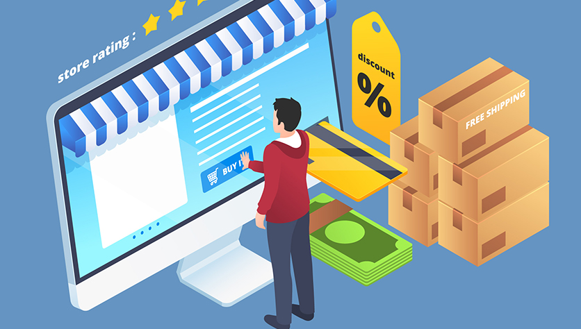 Женщина-взрослый с коробкой для доставки пакетов на голове, карточная упаковка.