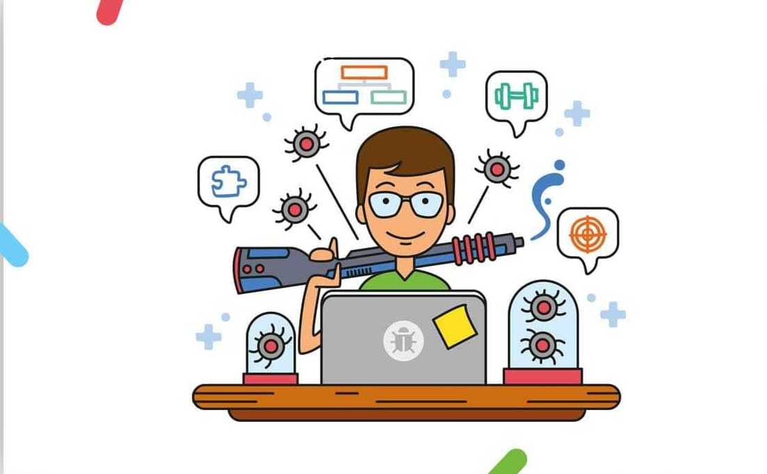 Мультяшное изображение лица младенца: пухлые щёчки, большие глаза, улыбка.