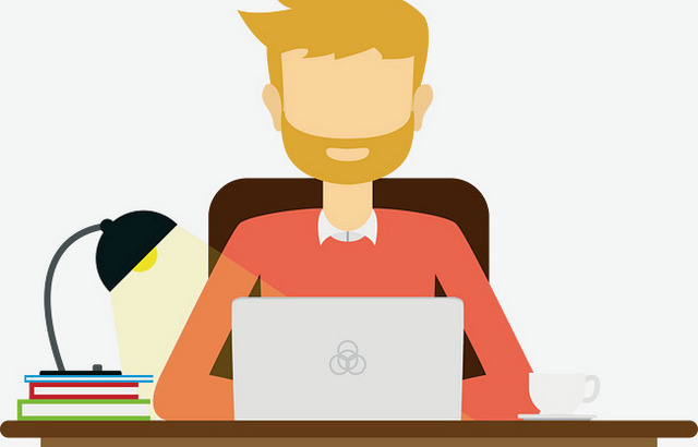 Человек читает на ноутбуке, компьютере. Люди используют электронику для работы.