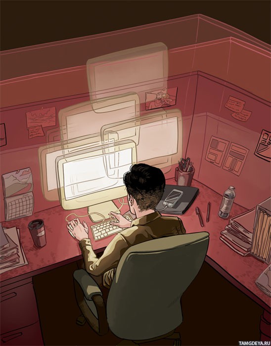 Взрослый мужчина использует компьютерную клавиатуру внутри помещения на мебели.