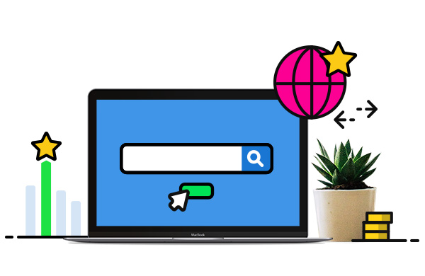 Растение в горшке рядом с монитором, компьютерной аппаратурой и экраном.