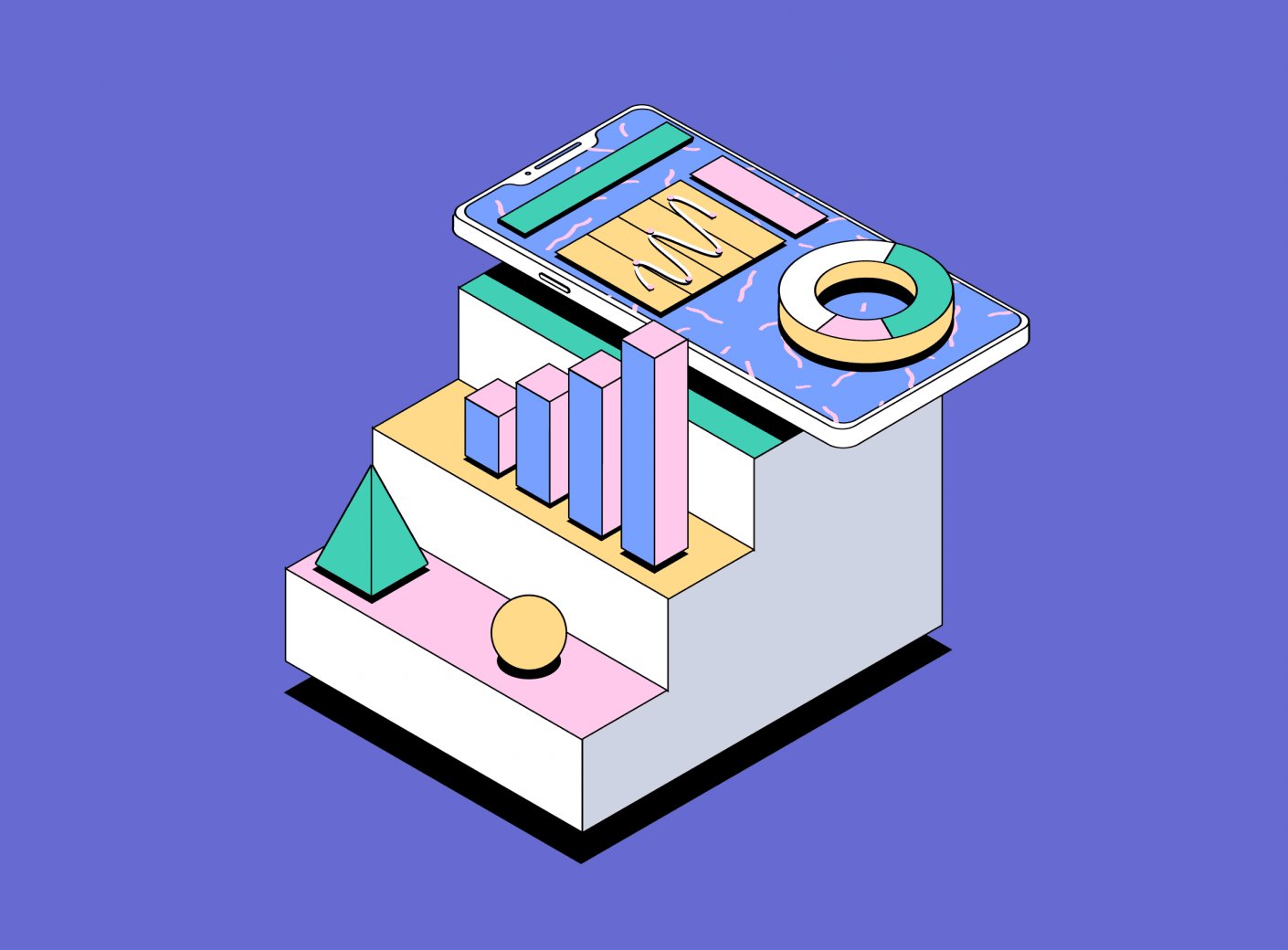 Лента для упаковки синего цвета.