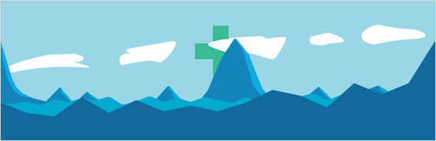 Ледяная гора в природе, пейзаж с горой и льдом на открытом воздухе.