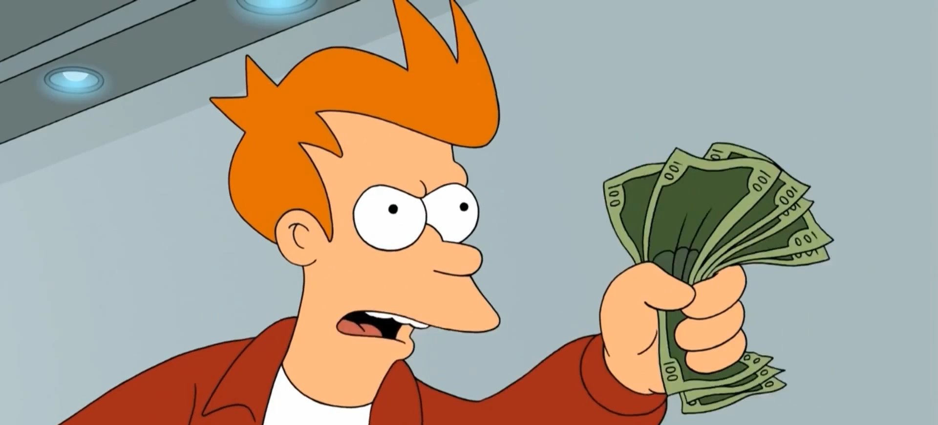 Карикатура человека с выразительным лицом и головой.