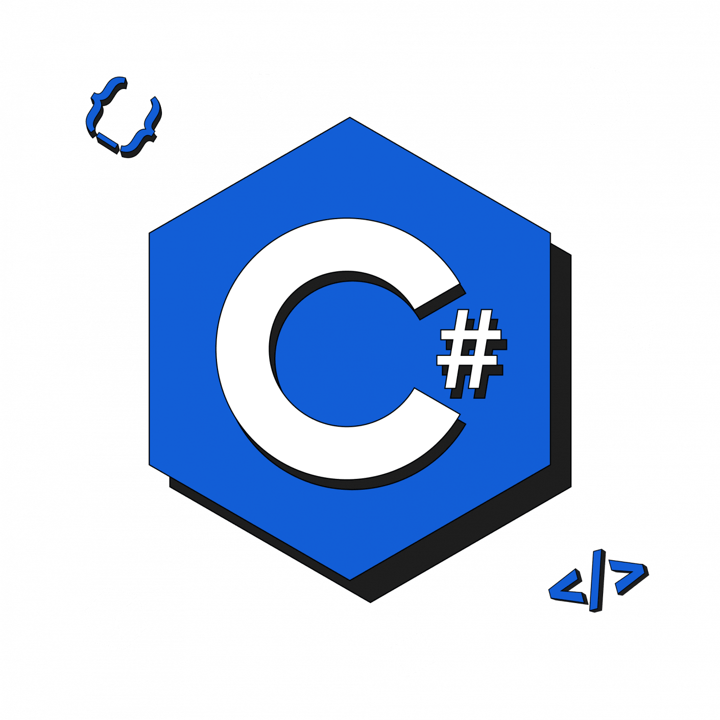 Символ и текст на фоне светлого фона.