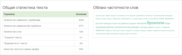 Изображение текстового файла на странице.