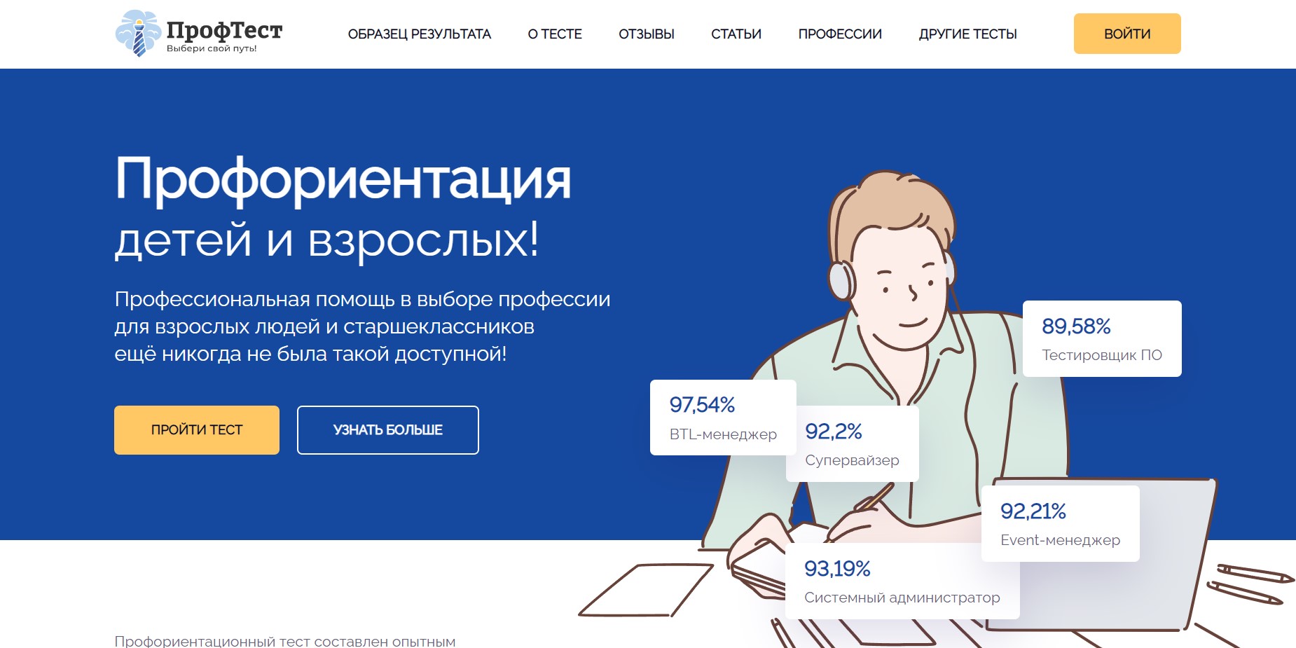 9 лучших онлайн-тестов на профориентацию