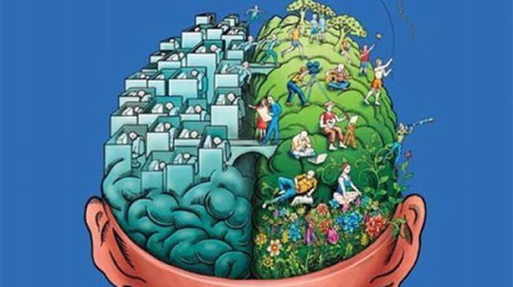 Живопись человека с малышом, на фоне моря и природы. Картина искусства на открытом воздухе.