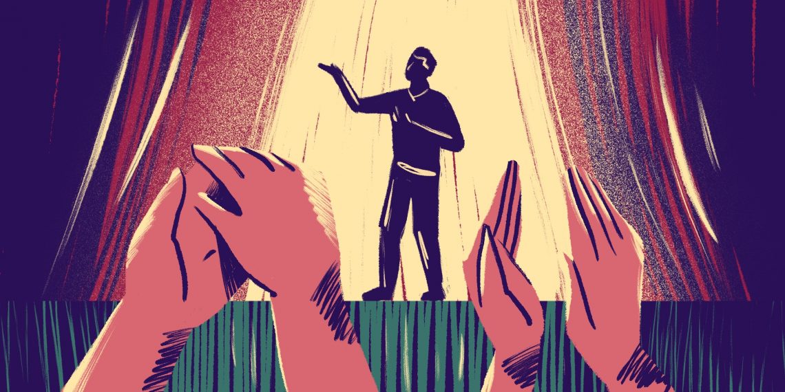 Взрослый мужчина в аниме стиле современного искусства, картун.