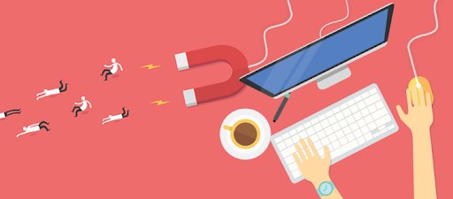 Компьютерная графика: человек печатает на клавиатуре ПК в офисе.